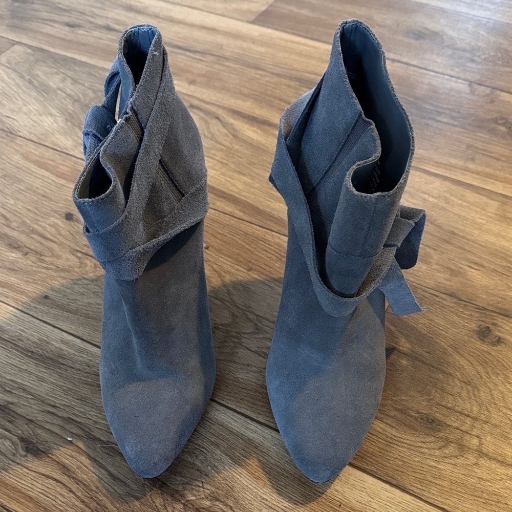 Nine West Charcoal Ankle Booties